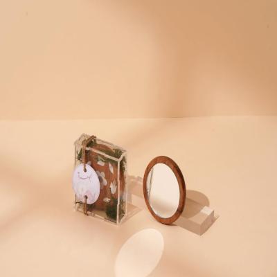 Wooden Mother of Pearl Mirror 