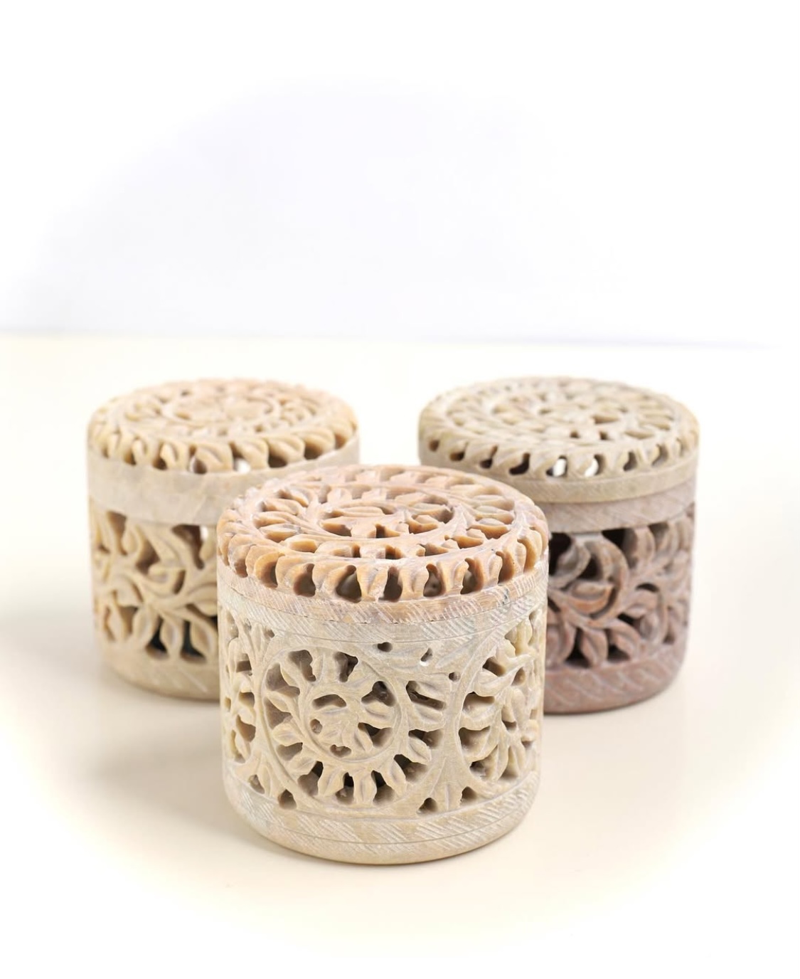 Natural Soapstone Box